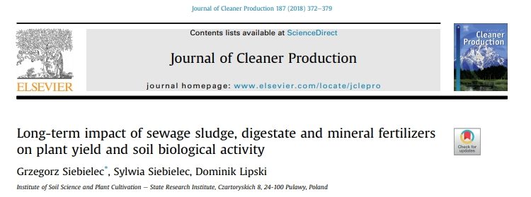 Nowa publikacja w Journal of Cleaner Production