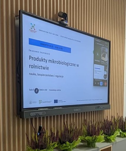 Przedstawiciele Zakładu Mikrobiologii na śniadaniu eksperckim nt. „Produkty mikrobiologiczne w rolnictwie: nauka, bezpieczeństwo i regulacje” w ramach Innovation Fest UW 2026.